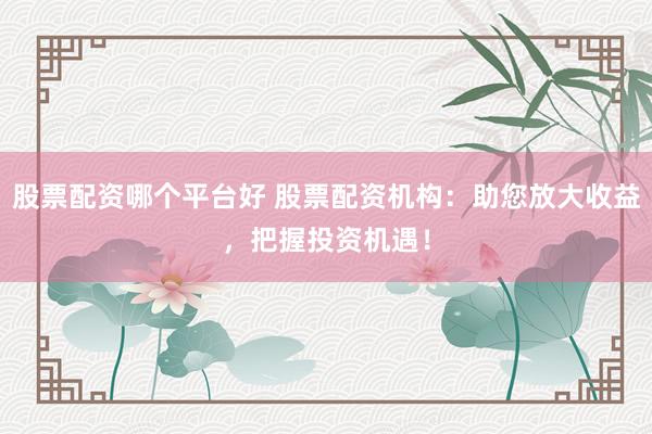 股票配资哪个平台好 股票配资机构：助您放大收益，把握投资机遇！