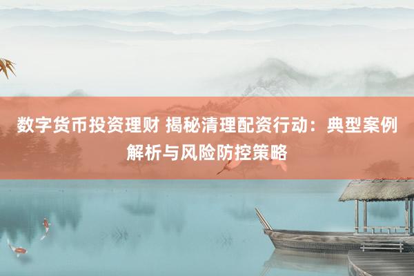 数字货币投资理财 揭秘清理配资行动：典型案例解析与风险防控策略
