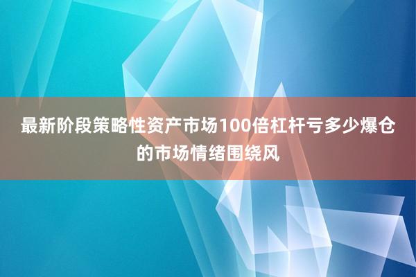 最新阶段策略性资产市场100倍杠杆亏多少爆仓的市场情绪围绕风