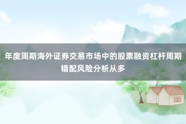 年度周期海外证券交易市场中的股票融资杠杆周期错配风险分析从多